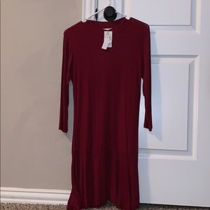 maroon dress